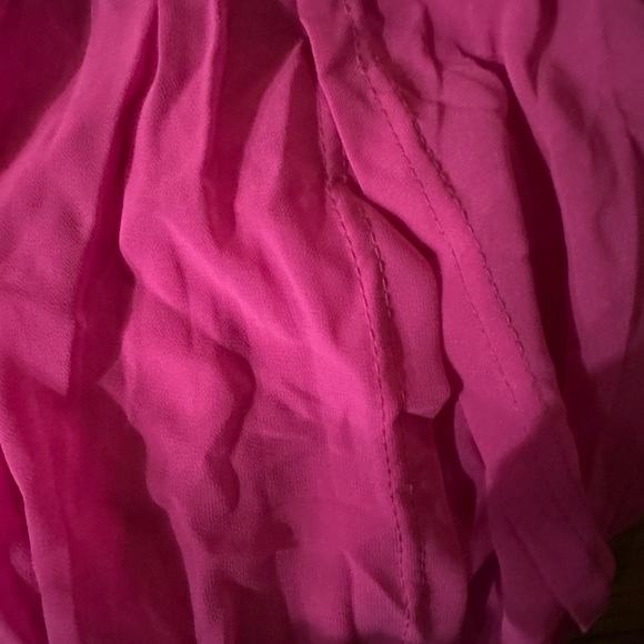 MintSnow Women Sexy 2 Piece Chiffon Strap Deep V Neck Bra Crop Top High Split - Picture 5 of 5